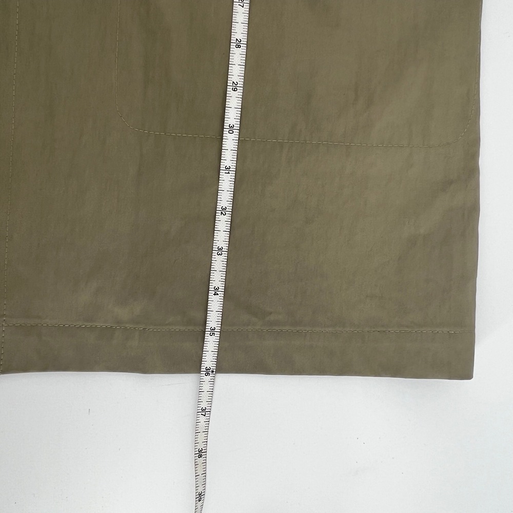 Charles‎ Tyrwhitt Mens 46R Tan Khaki Car Coat Italian Fabric Hidden Button Plaid - Picture 9 of 11